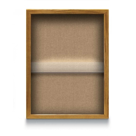 United Visual Products Indoor Enclosed Combo Board, 48"x36", Black Frame/White Porc & Forbo UVCB4836B-WHTPORC-FORBO